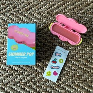 NEW The Creme Shop Shimmer Pop Clip-On Lip Gloss Nude Orbit